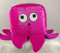 Six Flags Pink Octopus Squish Plush Toy 7&quot;X8&quot; Excellent Condition - $15.41