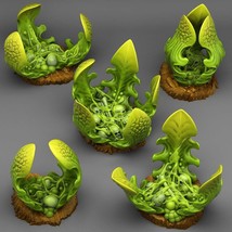 3D Printed Fantastic Plants and Rocks Carnivorous Glue Plants 28mm - 32mm D&amp;D - £11.97 GBP+