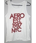 Aeropostale New York City 1987 Mens Tank Logo Top White Size Medium Rais... - £8.67 GBP