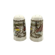 Johnson Brothers Friendly Village The Ice House Salt &amp; Pepper Shakers 3.75&quot; High - £33.62 GBP