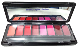 Profusion Glitter &amp; Glam Plum Matte Lipstick Case 8-Colors with Brush BR... - $9.89