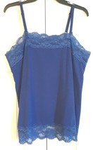 ROYAL BLUE Poly Rayon Camisole Top Sz 14 - 16W Cato - £15.84 GBP
