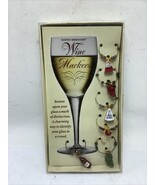 BOSTON WAREHOUSE FRUIT & CHEESE SET OF 6 WINE MARKERS - MODEL #18319 - €6,91 EUR BOSTON WAREHOUSE FRUIT & CHEESE SET OF 6 WINE MARKERS - MODEL #18319 - €6,91 EUR