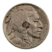 1925-D 5C Buffalo Nickel in Very Fine VF Condition, Nice Detail for Grade - £46.77 GBP