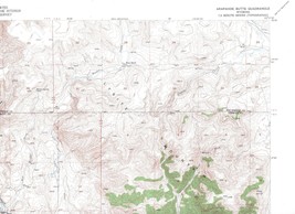 Arapahoe Butte Quadrangle Wyoming 1952 USGS Topo Map 7.5 Minute Topographic - £18.52 GBP