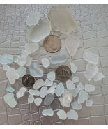 40 Pieces ~ Genuine Lake Erie Beach Glass ~ Surf Tumbled ~ Frosted in Co... - $42.08 CAD