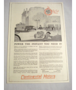 1919 Ad Continental Motors Corp. Red Seal Motors Power the Instant You N... - $13.70 CAD