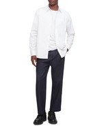 Calvin Klein Men&#39;s Solid Patch Pocket Button Down Easy Shirt White-XL - $41.14 CAD