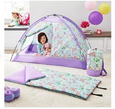 Members Mark 3Piece Butterfly Slumber Set Tent Sleeping Bag and Carry Bag - £55.30 GBP