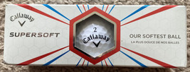 Callaway Supersoft Pack Of 3 White Golf Balls New in Package - $20.00
