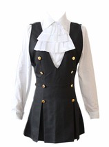 ZYHCOS Cosplay Costume Girls White Shirt Vest Skirt School Uniform Dress Womens? - £39.79 GBP