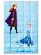Disney Frozen Kids Warm &amp; Heavy Weighted Blanket Elsa Anna Winter 5lbs Twin Bed - £35.39 GBP