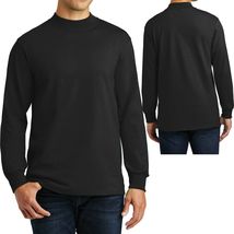 Big Mens Mock Turtleneck Long Sleeve T-Shirt Tee XL, 2XL, 3XL, 4XL - £14.11 GBP+