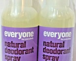 2 Pack Everyone for Everybody Natural Deodorant Spray Lavender &amp; Citrus ... - £20.25 GBP