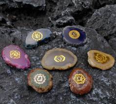 Natural Agate Crystal Ore Crown Chakra Base Energy Stones - £13.98 GBP