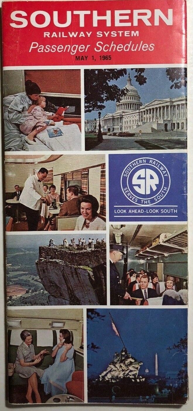 SOUTHERN RAILWAY SYSTEM Time Tables May 1, 1965 - $9.89