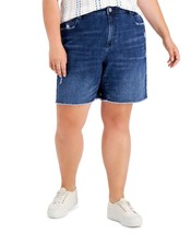 MSRP $30 Style &amp; Co Petite Raw-Hem Bermuda Shorts Blue Size 2 P - $10.19