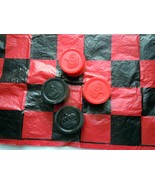 Vintage Large Plastic Sheet Board Checker Game - $5.99