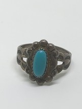 Vintage Sterling Silver 925 Turquoise Ring Size 2.5 - $14.99