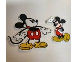 Set Of Two 2-3&quot; Walt Disney Mickey Mouse Embroidered Iron On Patches - £7.05 GBP