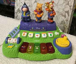 V Tech Disney Winnie The Pooh Musical Learning Center - Countless Features, Rare - £37.10 GBP