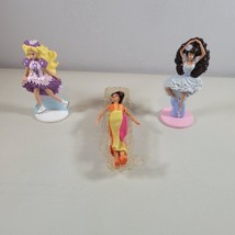Barbie Mini Toy Lot of 3 Ballet Ice Skater and Single Mini Doll McDonalds - £8.83 GBP