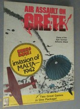 Air Assault On Crete &amp; Invasion Of Malta 1942 Avalon Hill Wwii War Game 1977 - £51.83 GBP