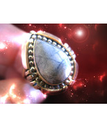 Haunted RING SOLOMON LIGHTED MARID DJINN Genie VESSEL ADVANCED MAGICK WITCH - $0.00 MXN