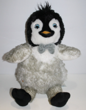 Build A Bear Happy Feet 2 Erik Penguin 18&quot; Plush Stuffed Animal Light Up Bow Tie - £11.50 GBP