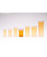20 Dram Amber Reversible Pill Vials (12 Pack) - $10.99