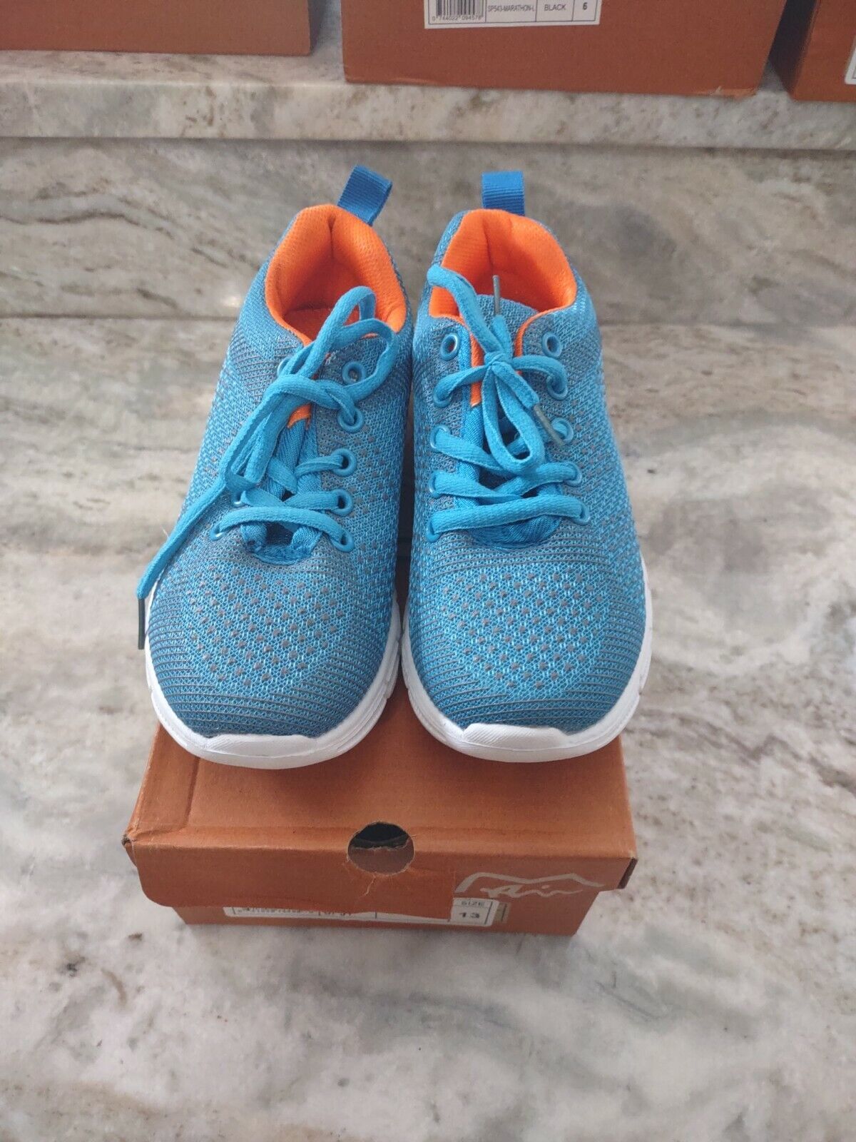 Primary image for Ultracomfort Size 13 Turquoise/Orange Girls Tennis Shoes-Brand New-SHIPS N 24 HR