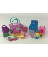 Shopkins Shopping Cart Basket Bags Chair Miniature Figures Lot 2013 Moos... - $22.95 CAD