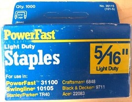 Distressed Packaging - Powerfast 5/16&#39;&#39; Light Duty Staples - £5.59 GBP