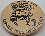 Carnaval 1982 Riviere-Verte Pinback French Francais 2.5&quot; Vintage Pin Button - $2.91