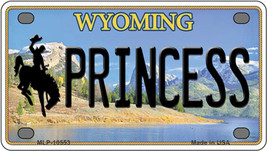Princess Wyoming Novelty Mini Metal License Plate Tag - £11.76 GBP