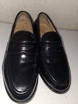 Samuel Windsor Smart Black Leather Loafer Shoes Size UK 7.5 EU 41.5 Expr... - £45.57 GBP