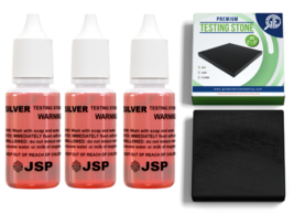 JSP Silver Test Kit Jewelry Precious Metals Stone Scrap Testing 999 Ster... - £13.93 GBP