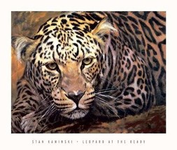 Leopard At The Ready - Artist: Stan Kaminski - Art Print Poster Size: 8.... - £7.79 GBP