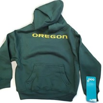 NCAA Boys Size Small (4) Oregon Ducks Long Sleeve Pullover Kids Hoodie Green - $15.23