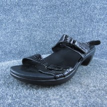 Aravon  Women Ankle Strap Sandal Shoes Black Leather Size 9 Wide - £23.84 GBP