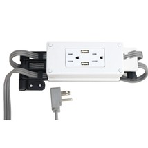 Compact in-Drawer Outlet Charging Station (2) 15 Amp AC Outlets (2) USB-... - $313.99