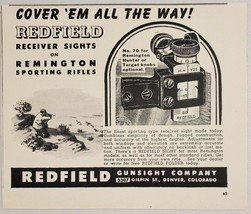 1948 Print Ad Redfield Receiver Sights for Remington Sporting Rifles Denver,CO - £6.23 GBP