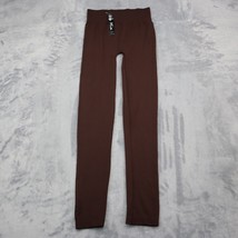 New Mix Pants Womens One Size Brown Pull On Ankle Stretch Low Rise Leggings - £20.60 GBP