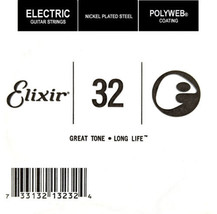 Elixir Polyweb  Electric Single Wound String .032 - £3.08 GBP