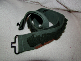 AMMO BELLY BAND for SHOTGUN ammo green w/tan sm leather strip (blk5 C) - $7.92