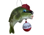 Kurt Adler BAD Bass Bobber with Bass Fish With Sunglasses Lips hanging O... - $11.16
