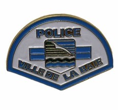 Ville De La Baie Quebec Canada Police Dept Law Enforcement Enamel Hat Pin - £11.72 GBP