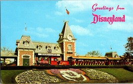 Vtg Postcard Greetings from Disneyland, Santa Fe and Disneyland Depot - $6.79