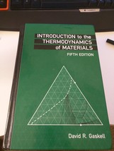 Introduction to the Thermodynamics of Materials, Fifth Edition Gaskell, ... - $561.20 MXN