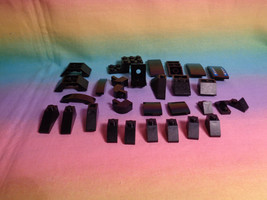 LEGO Lot of 30 Black Mixed Sizes Building Bricks Slopes Parts and Pieces - $2.51